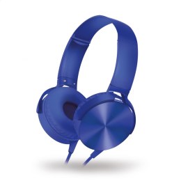 FREESTYLE STEREO HEADPHONES WITH MIC SŁUCHAWKI PRZEWODOWE Z MIKROFONEM EXTRA BASS MOVE BLUE [45713]
