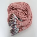 OMEGA ADDER FABRIC CABLE KABEL BRAIDED TYPE-C TO USB 1,5A 118 COPPER POLYBAG OEM 2M ROSE GOLD [44187]