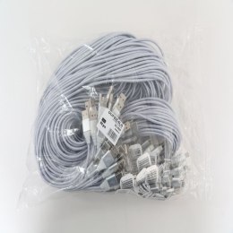 OMEGA BOA FABRIC CABLE KABEL BRAIDED LIGHTNING TO USB 1,5A 118 COPPER POLYBAG OEM 2M SILVER [44180]