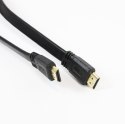 OMEGA HDMI CABLE KABEL FLAT KABEL HDMI v.1.4 FLAT 4K RESOLUTION SUPPORTED 5M BLACK BLISTER [41849]