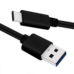 OMEGA USB 3.2 USB-A TO TYPE-C CABLE KABEL 3A 60W 5.0 GBPCS DATA TRANSFER 1 M BLACK [45743]