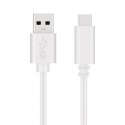 OMEGA USB 3.2 USB-A TO TYPE-C CABLE KABEL 3A 60W 5.0 GBPCS DATA TRANSFER 1 M WHITE[45744]