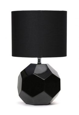 PLATINET TABLE LAMP LAMPA STOŁOWA E27 25W CERAMIC CUBIC BASE 1,5 M CABLE BLACK [45672]