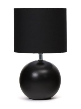 PLATINET TABLE LAMP LAMPA STOŁOWA E27 25W CERAMIC ROUND BASE 1,5 M CABLE BLACK [45670]