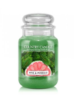 Country Candle - Pine & Pomelo - Duży słoik (652g) 2 knoty