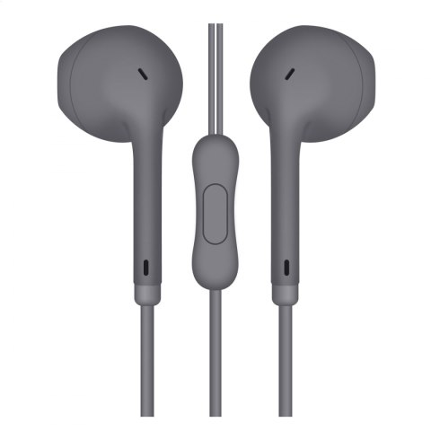 FREESTYLE EARPHONES MINI JACK + MIC MACAROON STYLE GREY [45759] TE