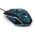 VARR GAMING MOUSE MYSZ GAMINGOWA 800-1200-1600-2400 6D DPI LED BLACK [45660] TE