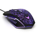 VARR GAMING MOUSE MYSZ GAMINGOWA 800-1200-1600-2400 6D DPI LED BLACK [45660] TE