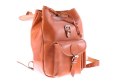 Modny plecak skórzany Vintage P1 BROWN