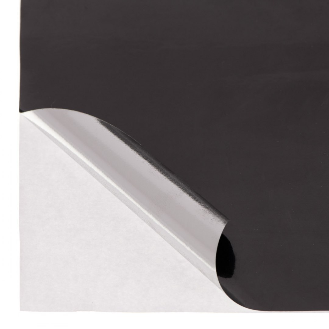 Folia rolka lustrzana chrom bordowo-grafitowa 1,52x18m