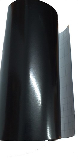 Folia rolka gładka półmat czarna 1,52x30m