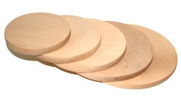 Deska do krojenia drewniana okrągła 5 Szt HIT