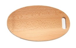 Deska do krojenia drewniana owalna 35 Cm HIT